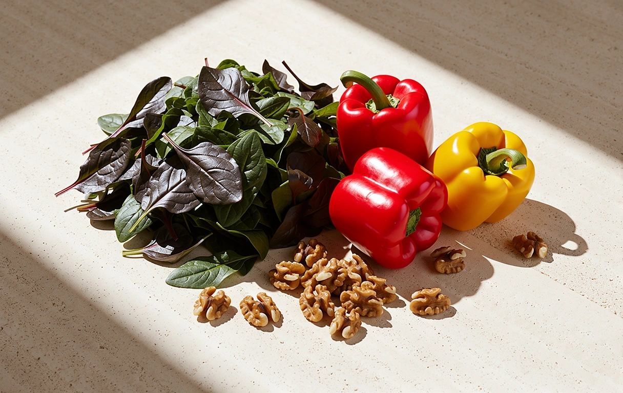 Frische, nährstoffreiche Zutaten